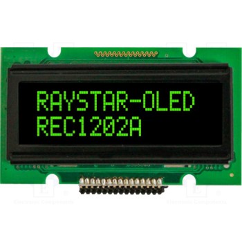 Дисплей oled алфавитно-цифровой RAYSTAR OPTRONICS REC001601AGPP5N00000