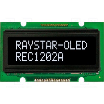 Дисплей oled алфавитно-цифровой RAYSTAR OPTRONICS REC001601AWPP5N00000