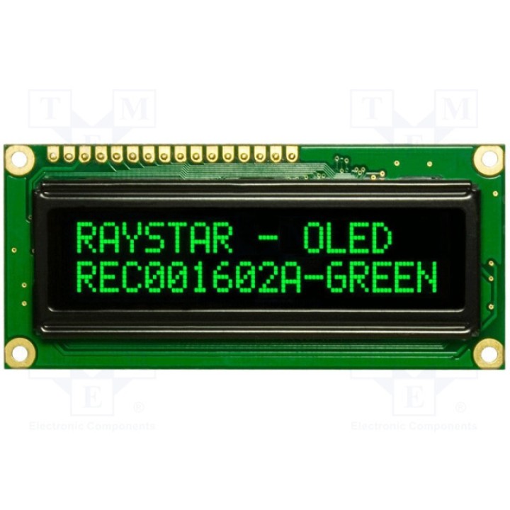 Дисплей OLED RAYSTAR OPTRONICS REC001602AGPP5N00001 (REC001602AGPP5N0)