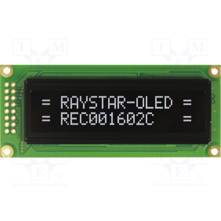 Дисплей OLED RAYSTAR OPTRONICS REC001602CWPP5N00000 (REC001602CWPP5N0)
