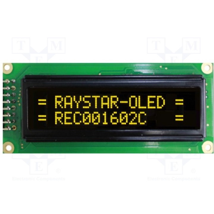 Дисплей OLED RAYSTAR OPTRONICS REC001602CYPP5N00000 (REC001602CYPP5N0)