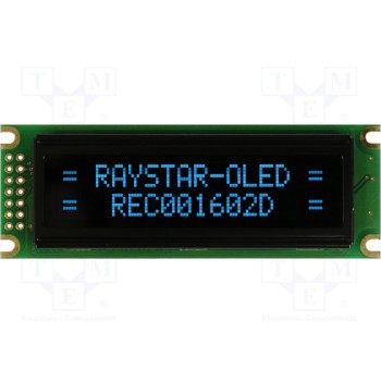 Дисплей OLED RAYSTAR OPTRONICS REC001602DBPP5N0
