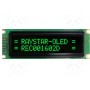 Дисплей OLED RAYSTAR OPTRONICS REC001602DGPP5N00000 (REC001602DGPP5N0)