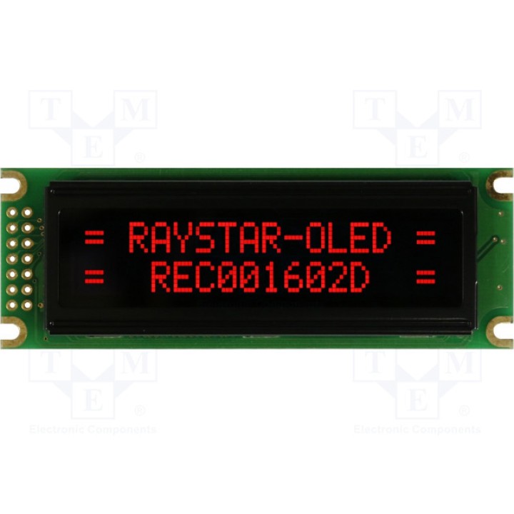 Дисплей OLED RAYSTAR OPTRONICS REC001602DRPP5N00000 (REC001602DRPP5N0)
