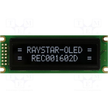 Дисплей OLED RAYSTAR OPTRONICS REC001602DWPP5N0
