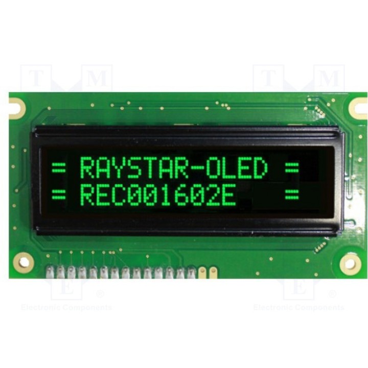 Дисплей OLED RAYSTAR OPTRONICS REC001602EGPP5N00000 (REC001602EGPP5N0)