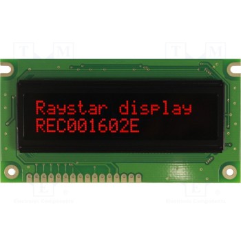Дисплей OLED RAYSTAR OPTRONICS REC001602ERPP5N0