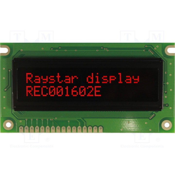 Дисплей OLED RAYSTAR OPTRONICS REC001602ERPP5N00000 (REC001602ERPP5N0)