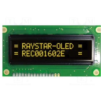 Дисплей OLED RAYSTAR OPTRONICS REC001602EYPP5N0