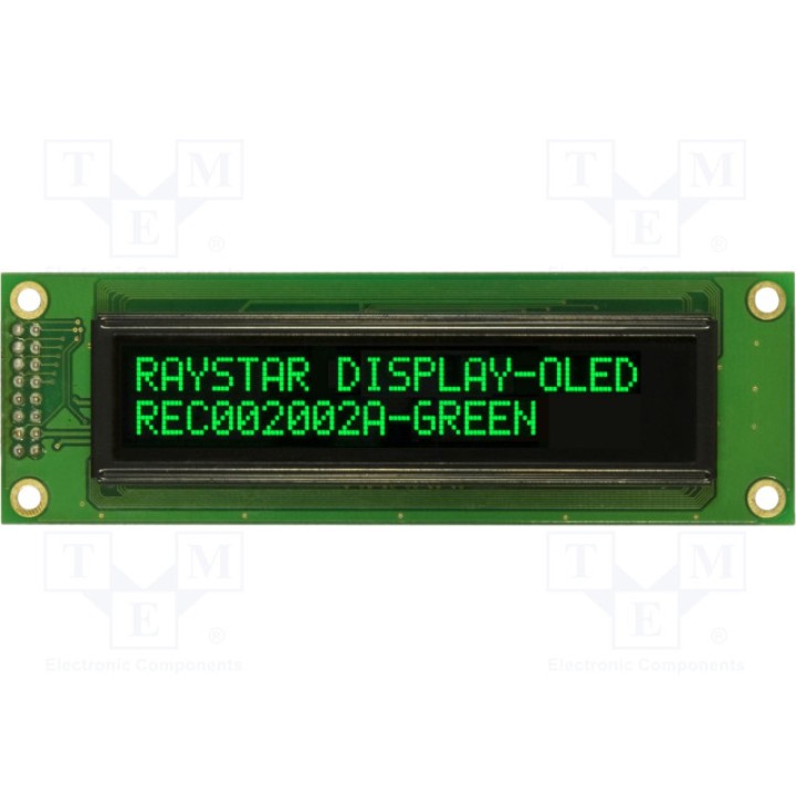 Дисплей oled алфавитно-цифровой RAYSTAR OPTRONICS REC002002AGPP5N00001 (REC002002AGPP5N0)