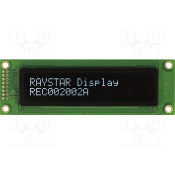 Дисплей oled алфавитно-цифровой RAYSTAR OPTRONICS REC002002AWPP5N00000