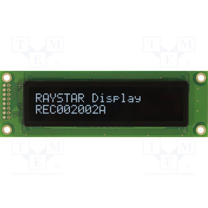 Дисплей oled алфавитно-цифровой RAYSTAR OPTRONICS REC002002AWPP5N00000 (REC002002AWPP5N0)