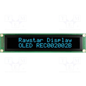 Дисплей oled алфавитно-цифровой RAYSTAR OPTRONICS REC002002BSPP5N00000