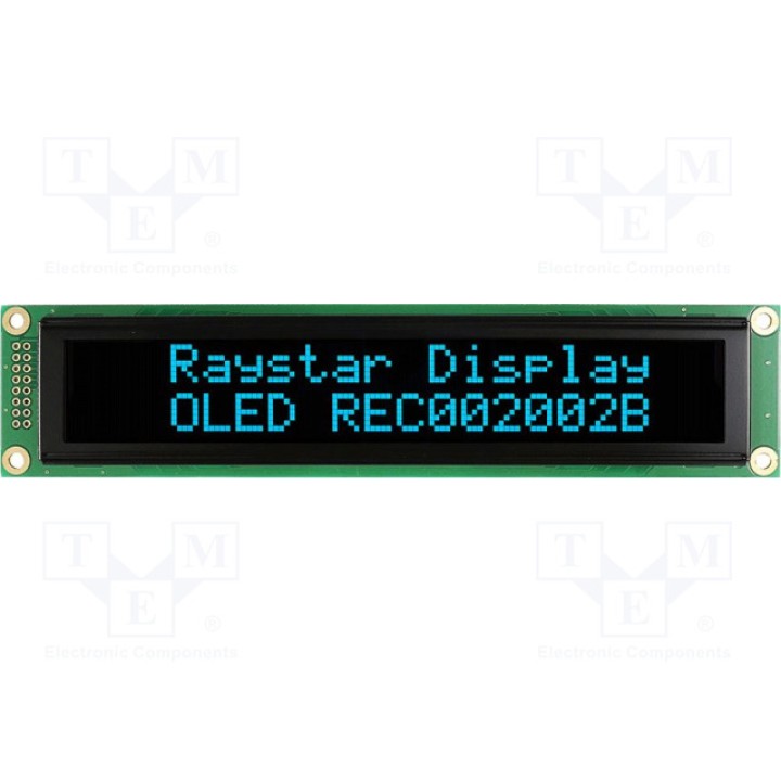 Дисплей oled алфавитно-цифровой RAYSTAR OPTRONICS REC002002BSPP5N00000 (REC002002BSPP5N0)