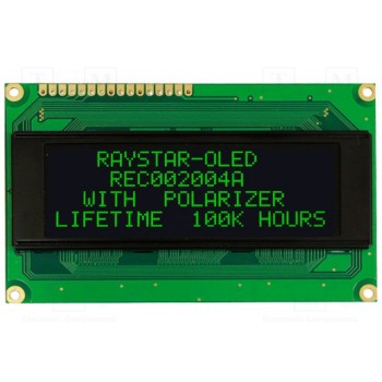 Дисплей OLED RAYSTAR OPTRONICS REC002004AGPP5N0