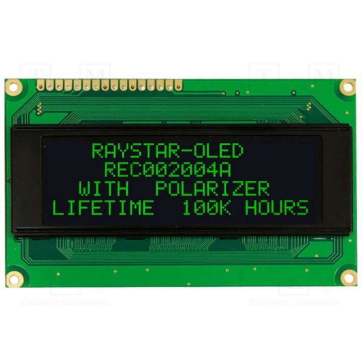 Дисплей OLED RAYSTAR OPTRONICS REC002004AGPP5N00000 (REC002004AGPP5N0)