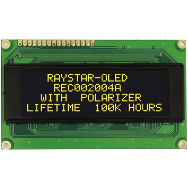 Дисплей OLED RAYSTAR OPTRONICS REC002004AYPP5N00000 (REC002004AYPP5N0)