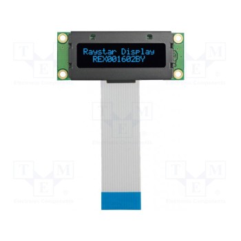 Дисплей OLED RAYSTAR OPTRONICS REX001602BBPP5N0
