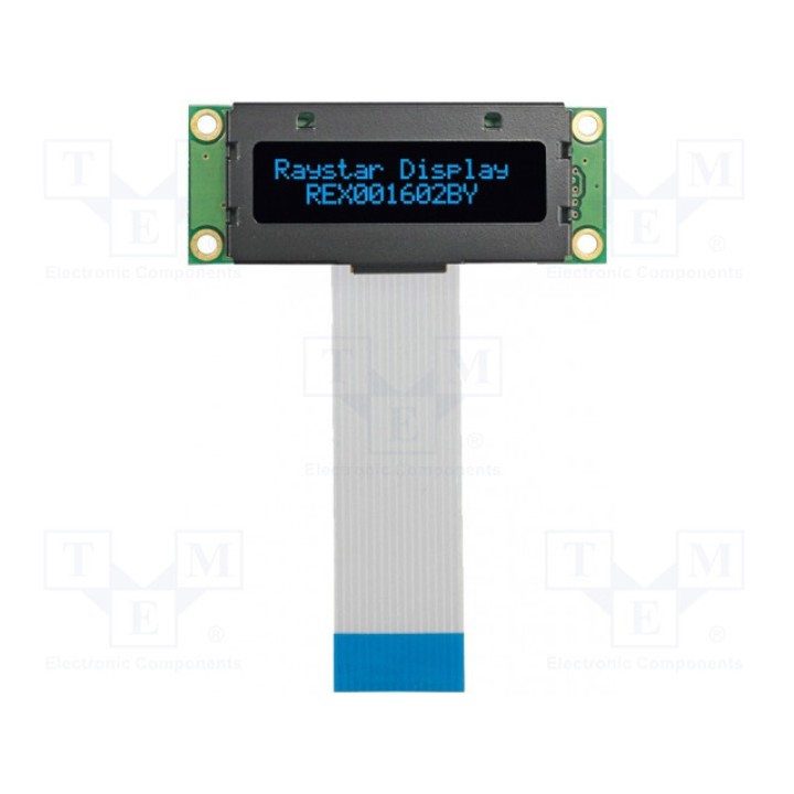 Дисплей OLED RAYSTAR OPTRONICS REX001602BBPP5N00000 (REX001602BBPP5N0)