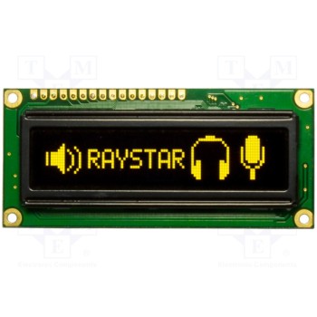 Дисплей OLED RAYSTAR OPTRONICS REG010016AYPP5N0