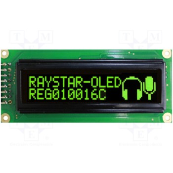 Дисплей OLED RAYSTAR OPTRONICS REG010016CGPP5N0