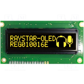 Дисплей OLED RAYSTAR OPTRONICS REG010016EYPP5N0