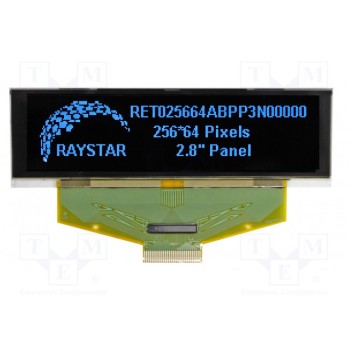 Дисплей oled графический RAYSTAR OPTRONICS RET025664ABPP3N00000