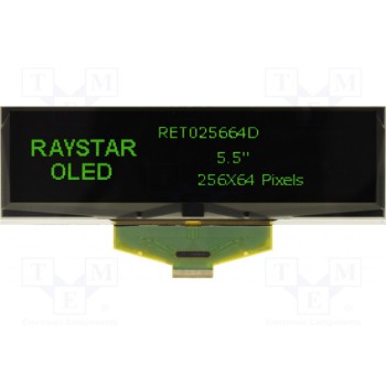 Дисплей OLED RAYSTAR OPTRONICS RET025664DGPP3N0