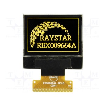 Дисплей OLED RAYSTAR OPTRONICS REX009664AYPP3N0