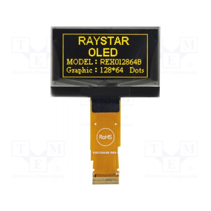 Дисплей oled графический RAYSTAR OPTRONICS REX012864BYPP3N00000 (REX012864BYPP3N0)