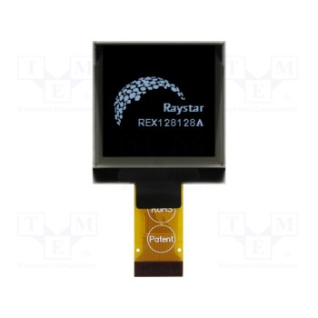 Дисплей OLED RAYSTAR OPTRONICS REX128128AWAP3N0