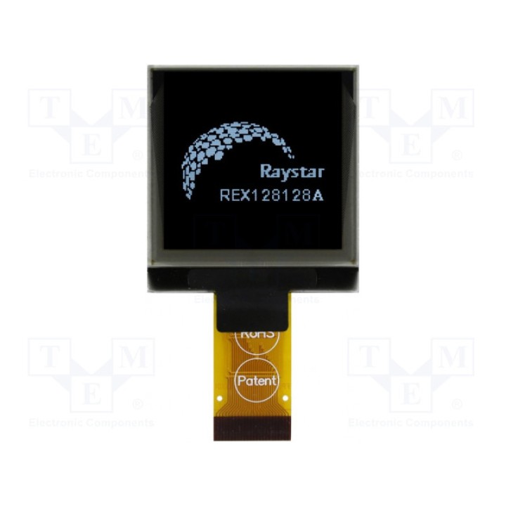 Дисплей OLED RAYSTAR OPTRONICS REX128128AWAP3N00000 (REX128128AWAP3N0)