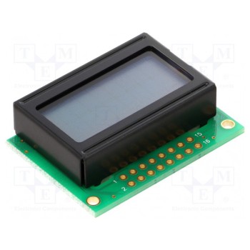 Дисплей LCD алфавитно-цифровой DISPLAY ELEKTRONIK DEM08201SGH-LY