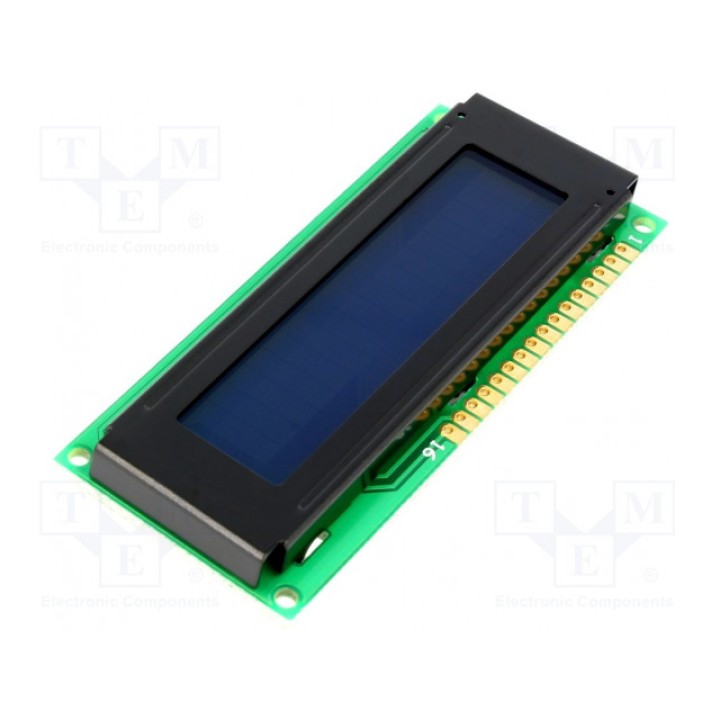 Дисплей LCD алфавитно-цифровой DISPLAY ELEKTRONIK DEM 16102 SBH-PW-N (DEM16102SBH-PW-N)