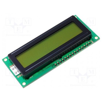 Дисплей LCD DISPLAY ELEKTRONIK DEM16216SYH-LY