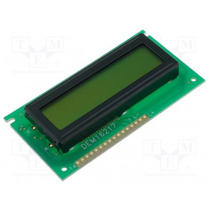 Дисплей LCD DISPLAY ELEKTRONIK DEM16217-SYH-LY (DEM16217SYH-LY)