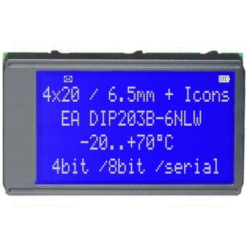 Дисплей LCD ELECTRONIC ASSEMBLY EADIP203B-6NLW
