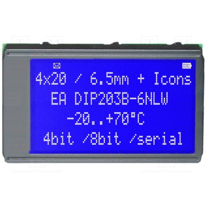 Дисплей LCD ELECTRONIC ASSEMBLY EA DIP203B-6NLW (EADIP203B-6NLW)