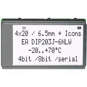 Дисплей LCD ELECTRONIC ASSEMBLY EADIP203J-6NLW