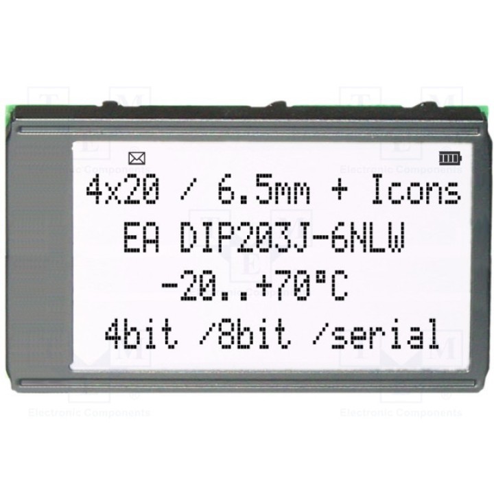 Дисплей LCD ELECTRONIC ASSEMBLY EA DIP203J-6NLW (EADIP203J-6NLW)