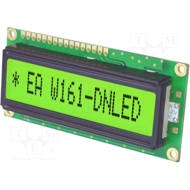 Дисплей LCD алфавитно-цифровой ELECTRONIC ASSEMBLY EA W161-DNLED (EAW161-DNLED)