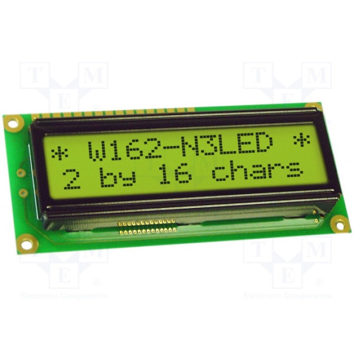 Дисплей LCD алфавитно-цифровой ELECTRONIC ASSEMBLY EA W162-N3LED (EAW162-N3LED)