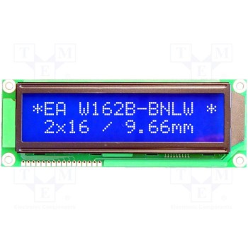 Дисплей LCD ELECTRONIC ASSEMBLY EAW162B-BNLW