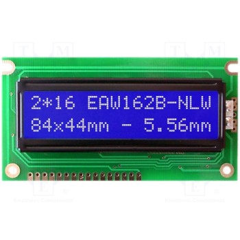 Дисплей LCD ELECTRONIC ASSEMBLY EAW162B-NLW