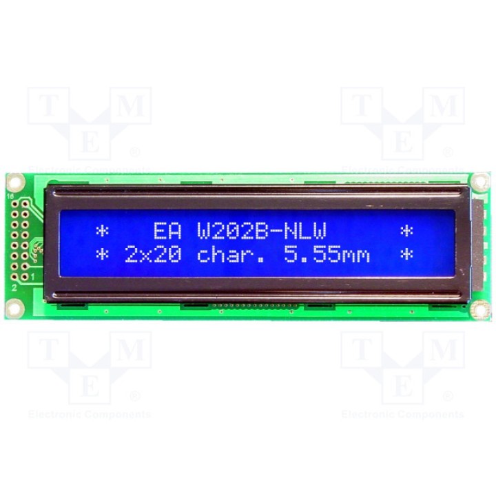 Дисплей LCD ELECTRONIC ASSEMBLY EA W202B-NLW (EAW202B-NLW)