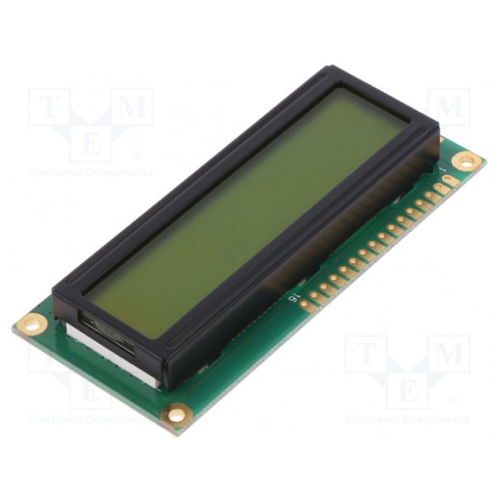 Дисплей LCD алфавитно-цифровой POWERTIP NPC1602LRU-GWT-H (NPC1602LRU-GWT-H)