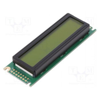 Дисплей LCD алфавитно-цифровой POWERTIP NPC1602LRU-JWT-H