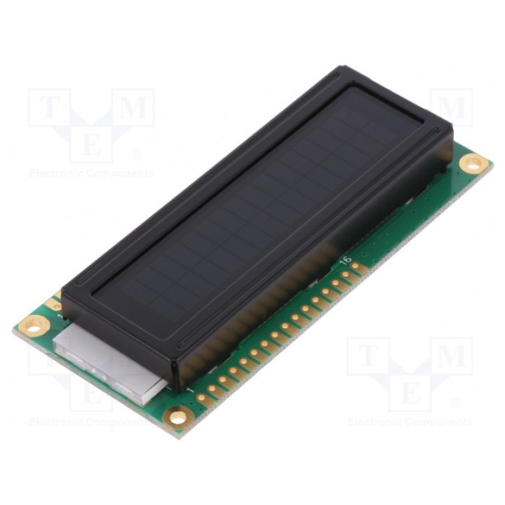 Дисплей LCD POWERTIP NPC1602WRP-GWT-I (NPC1602WRP-GWT-I)