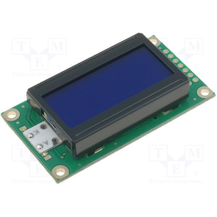 Дисплей LCD алфавитно-цифровой RAYSTAR OPTRONICS RC0802A-BIY-CSX (RC0802A-BIY-CSX)