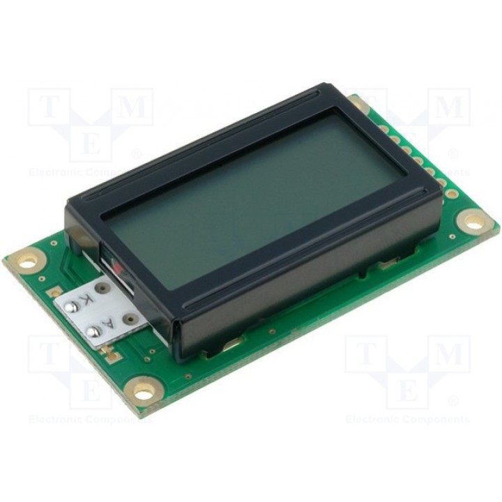 Дисплей LCD алфавитно-цифровой RAYSTAR OPTRONICS RC0802A-GHY-CSV (RC0802A-GHY-CSV)